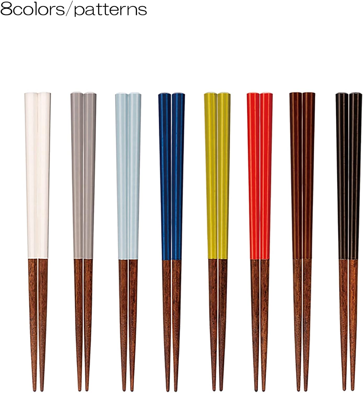 Wakasa Painted 263423 Chopsticks, Kids, Dishwasher Safe, Natural Wood, 7.1 inches (18 cm), Unisex, Octagonal Ceramic, Sky Blue, Made in Japan