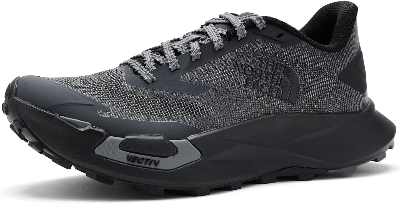 The North Face Women's VECTIV Enduris 4 Trail Running Shoe - Cushioned, TNF Black/Anthracite Grey, 8