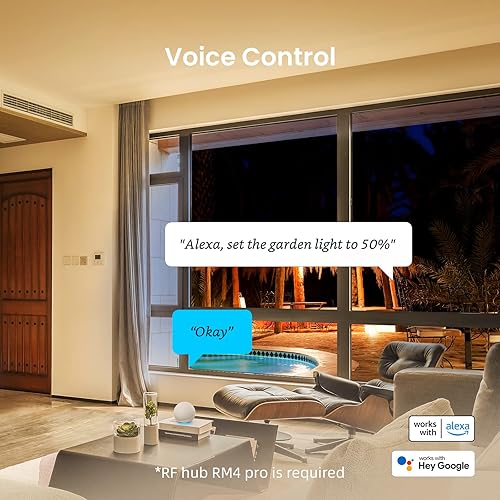 Miniatura 5 de Atenuador para exteriores para tiras de luces, BestCon atenuador de luz con control remoto RF, interruptor temporizador e impermeable, potencia