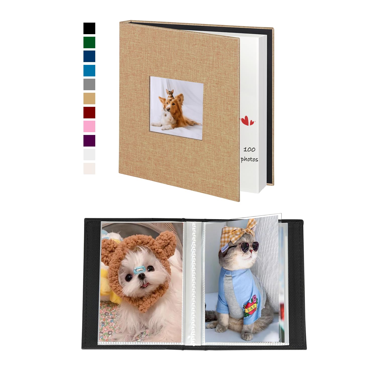 Miaikoe 10x15 Fotoalbum für Baby Familie Jubiläum Hochzeit