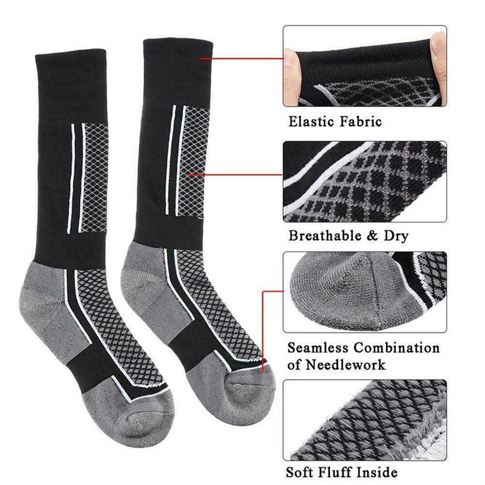 Chaussettes for skieurs chaussettes de ski thermique for cyclisme en plein air escalade randonnée camping snowboard hommes / femmes chaussettes chaudes chaussettes hommes chaussettes chaussettes de cy