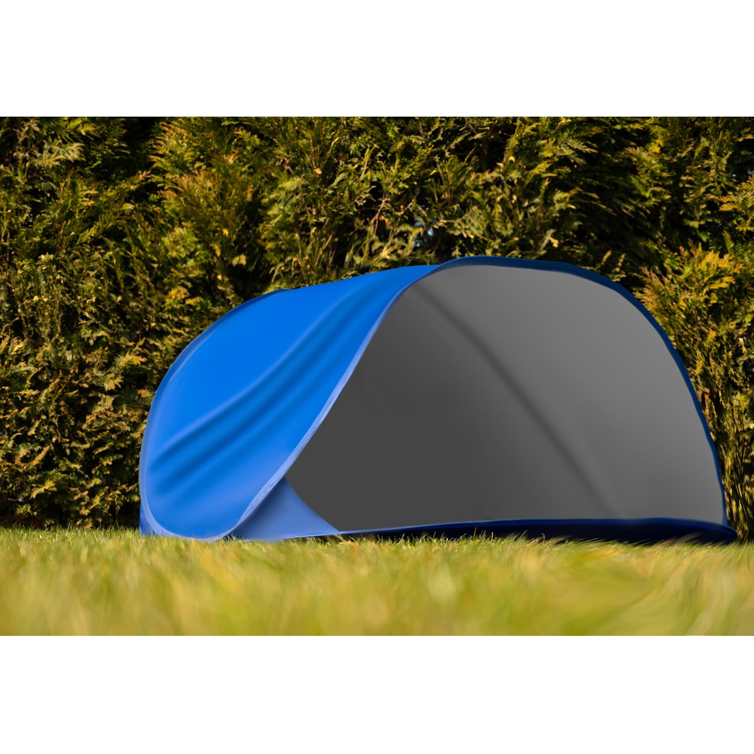 Tente de plage Pop Up 220 x 120 cm, protection UV 40, petite taille, légère, pour bébé, enfant, adulte, bleu 23862