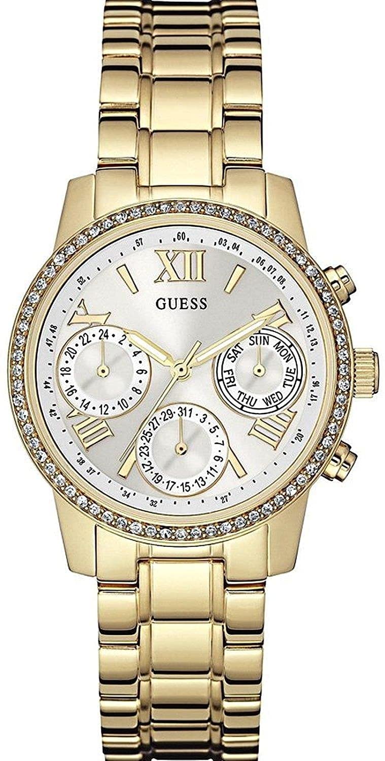 Guess Womens MINI SUNRISE 36. 5mm Gold-Tone Dial Steel Bracelet & Case Quartz Analog Watch W0623L3 (B012T9RWS2) Amazon Price History, Amazon Price Tracker