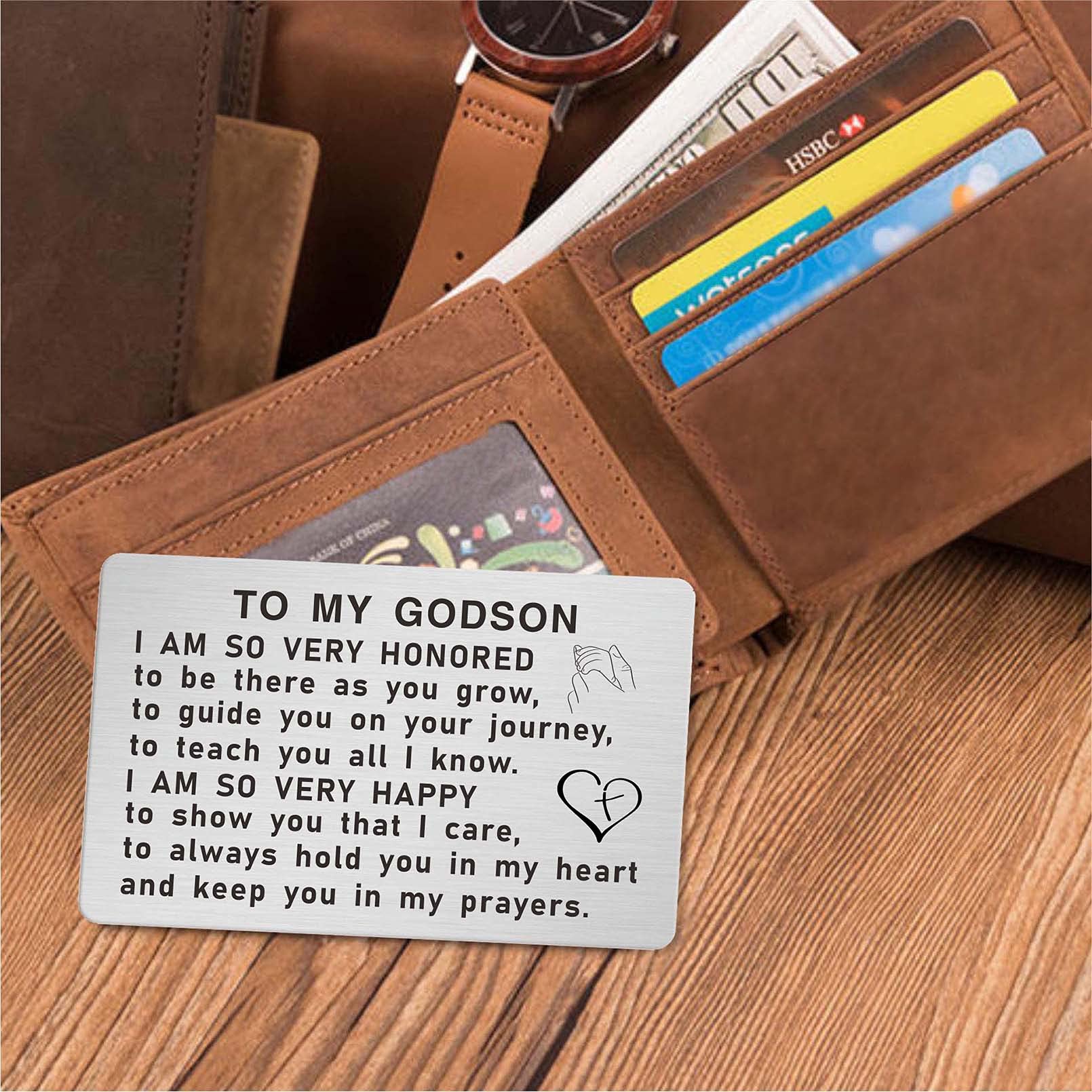 Godfather And Godson Bracelet – Stainless Steel Adjustable Engraved Mantra Jewelry With Inspirational Quote - View #4