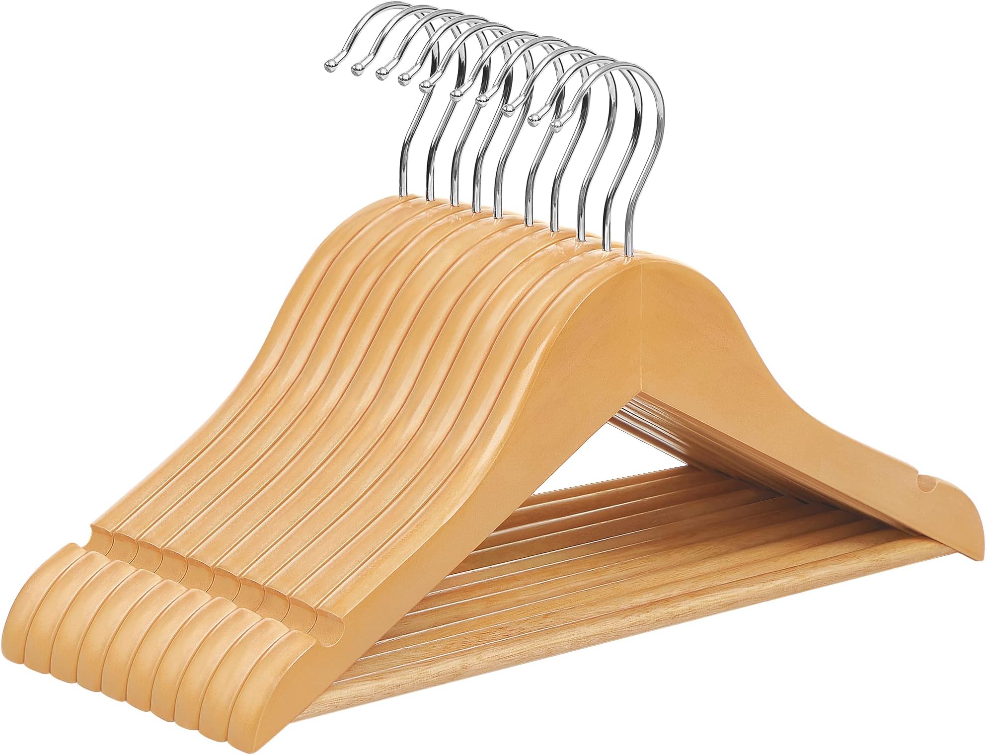 Orangepals Rattan Baby Hangers Bamboo Clothes Hangers