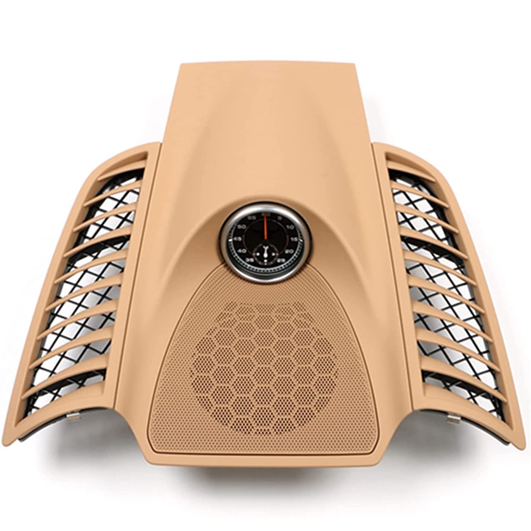 Cronometro Sport Cronometro Cruscotto per Porsche Cayenne 958 92A 2011-2017,Cover Beige,Piastra di copertura beige e orologio nero