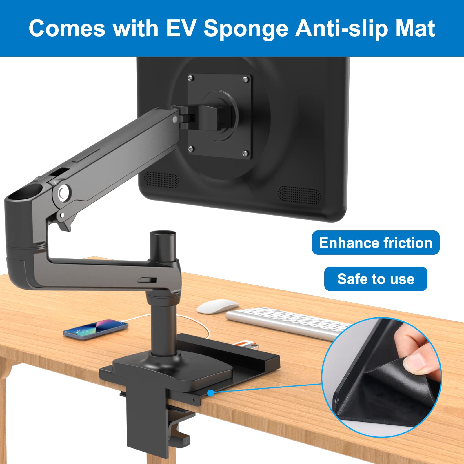 AQQEF Steel Monitor Mount Reinforcement Plate