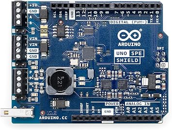 Arduino UNO SPE Shield [ASX00073] - Add Single Pair Ethernet 10BASE-T1S with PoDL + RS485 to UNO R4, Industrial IoT, Legacy Integration, Smart Factory & Building Automation