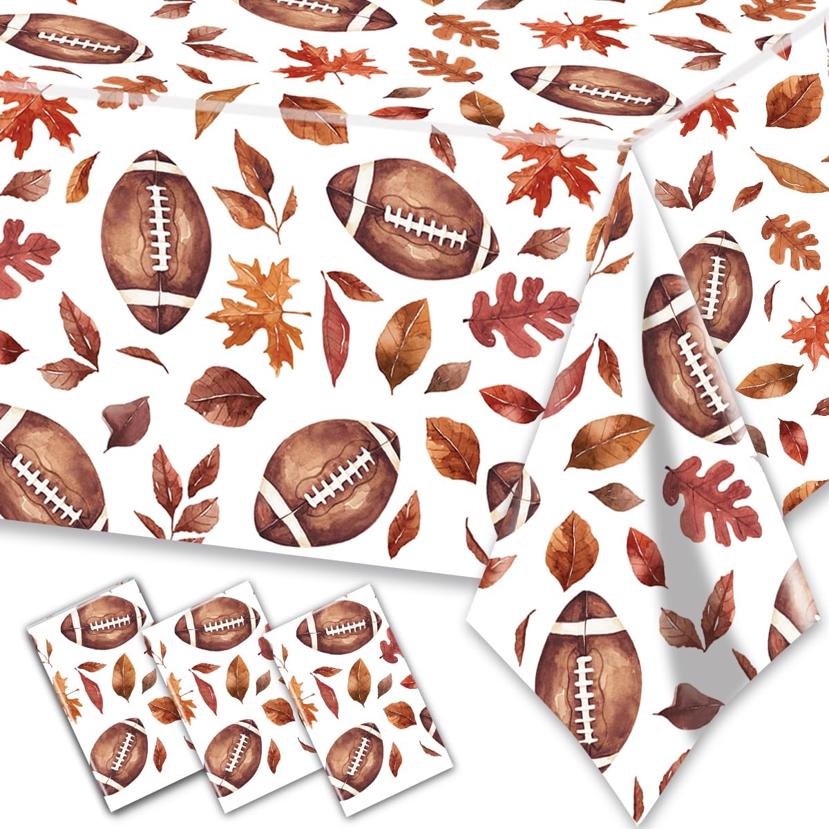 Nappe football plastique rectangulaire jetable lot de 3 décoration anniversaire thème sport