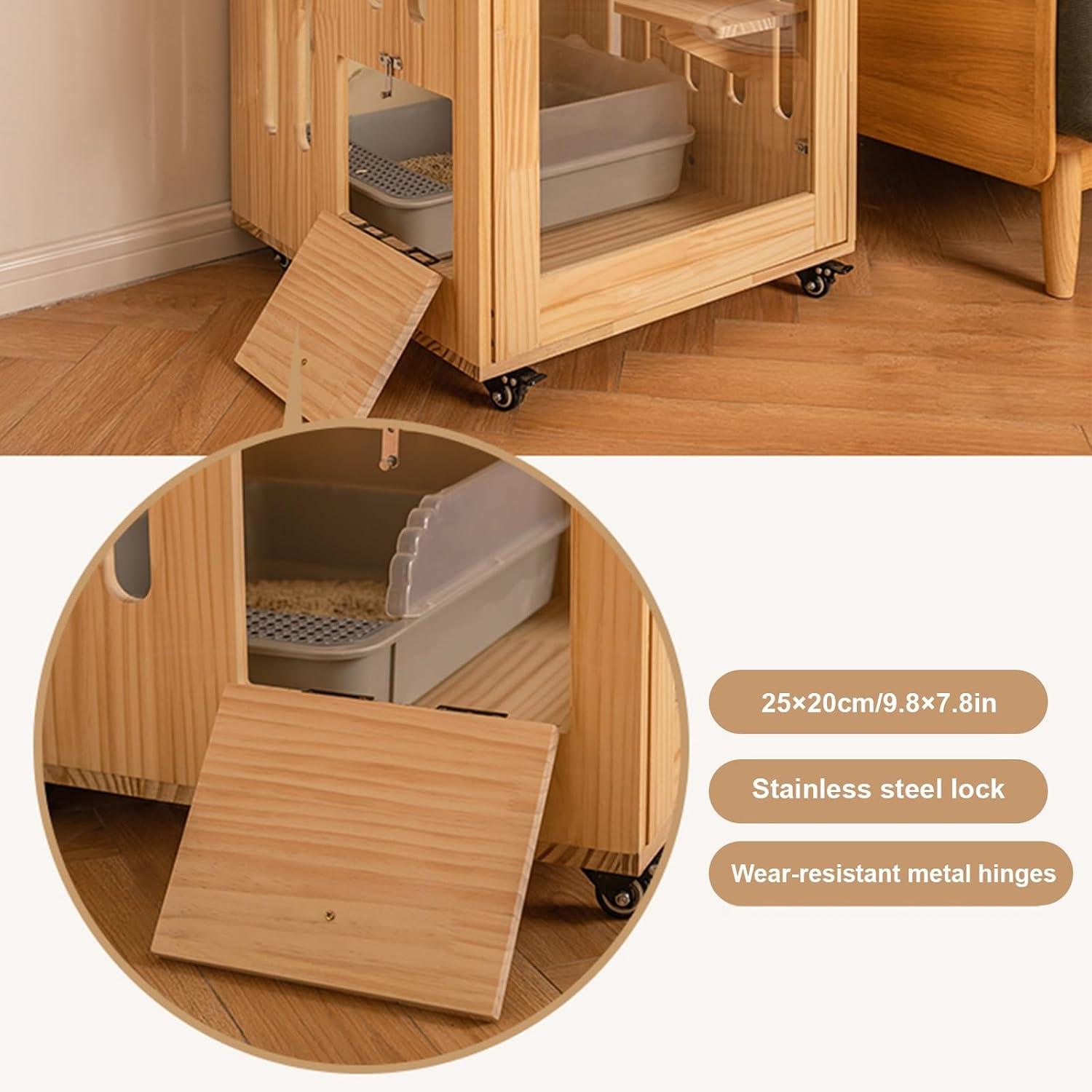 review Cat Villa, Cat Enclosure, Wooden Cat House, Large Cat Condo for Indoor and Outdoor Cats, Multi-Feature Cat Villa (Size : 90x120cm/35x47in)
