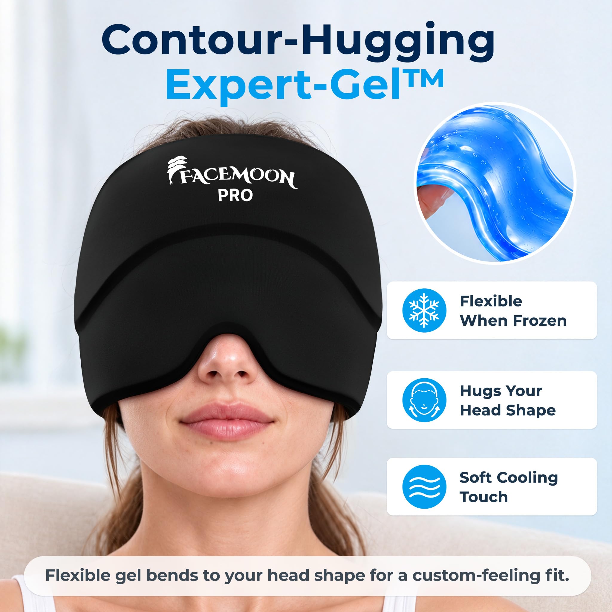 Migraine Relief Cap PRO: ContourRelief™ Extra Cooling Headache Hat Ice Pack — Amazon image 5