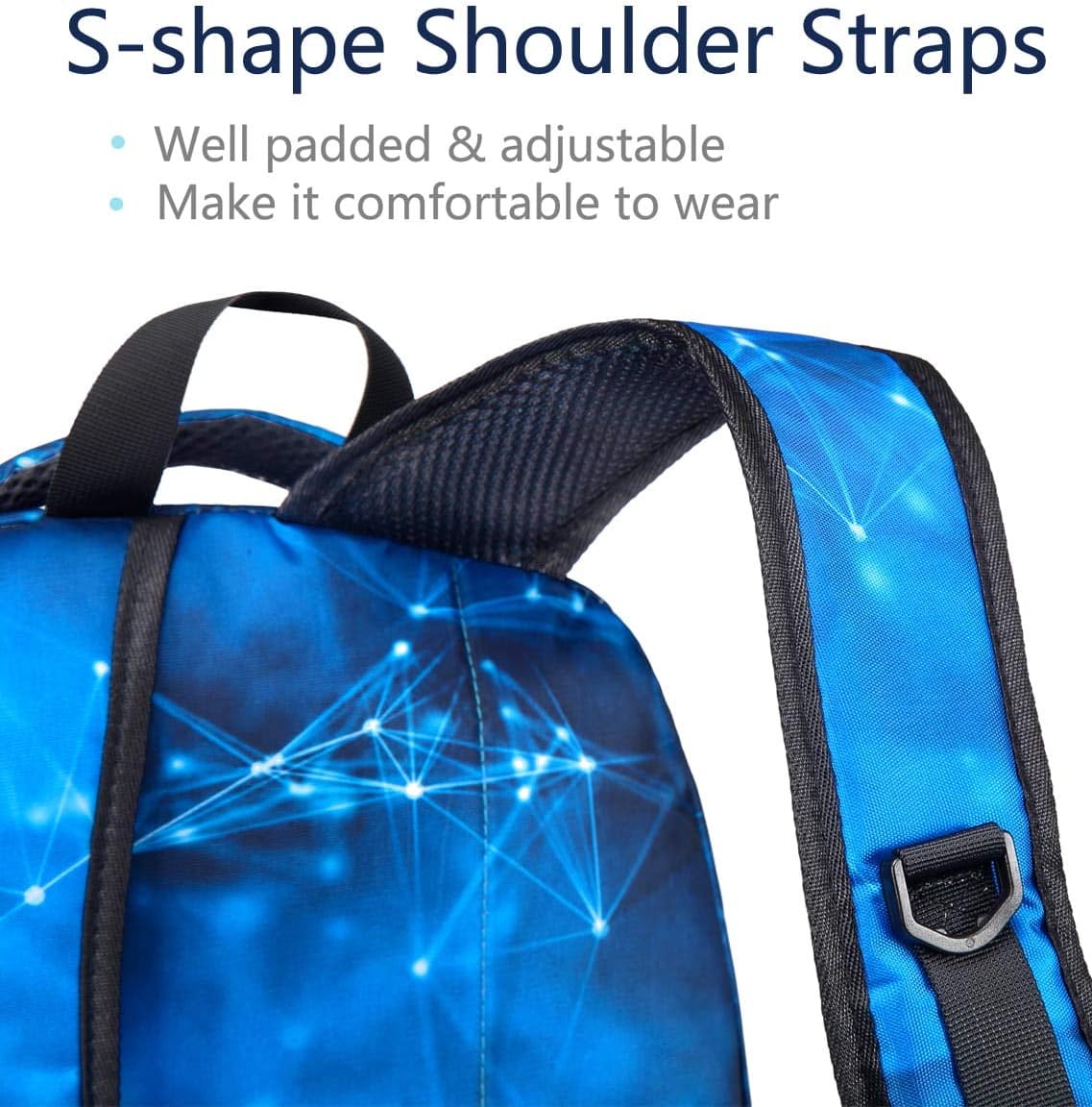 BLUEFAIRY Boys Backpack for Kids Elementary School Bags Kindergarten Middle School Bookbags Lightweight Durable Girls Gift (Stars,Blue): Clothing, Shoes & Jewelry