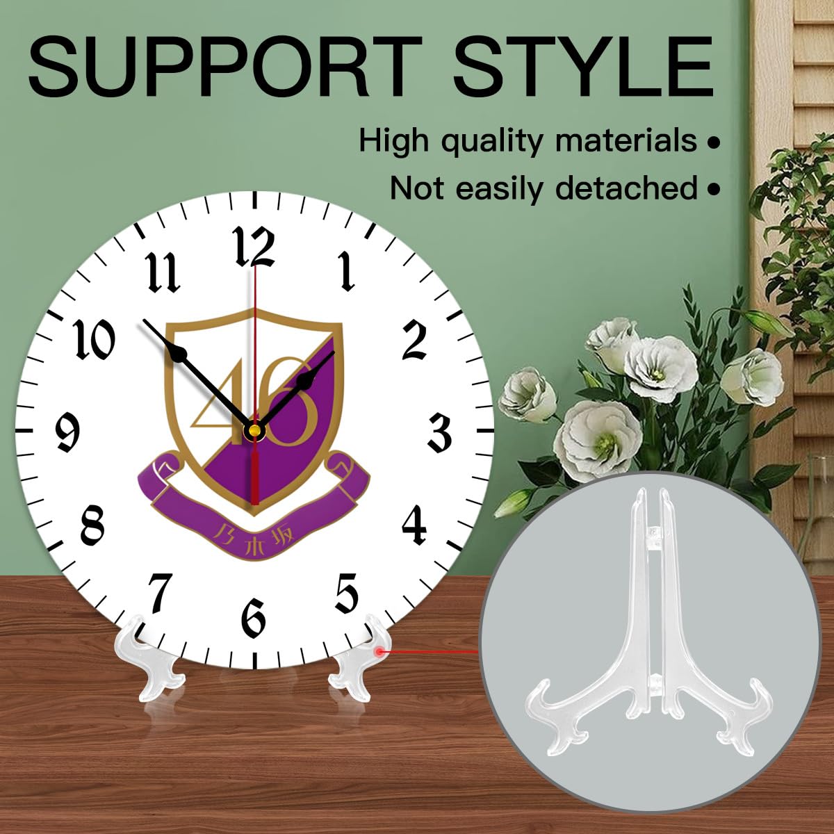 Amazon.co.jp: 乃木坂 46 壁掛け時計 丸型デジタル掛け時計 木製時計