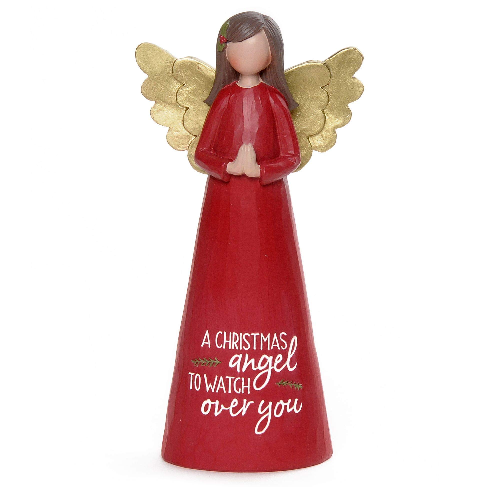 Blossom Bucket Gold Feather & Grace Angel Figurine Christmas Angel Guardian Angel Xmas Gift 12922