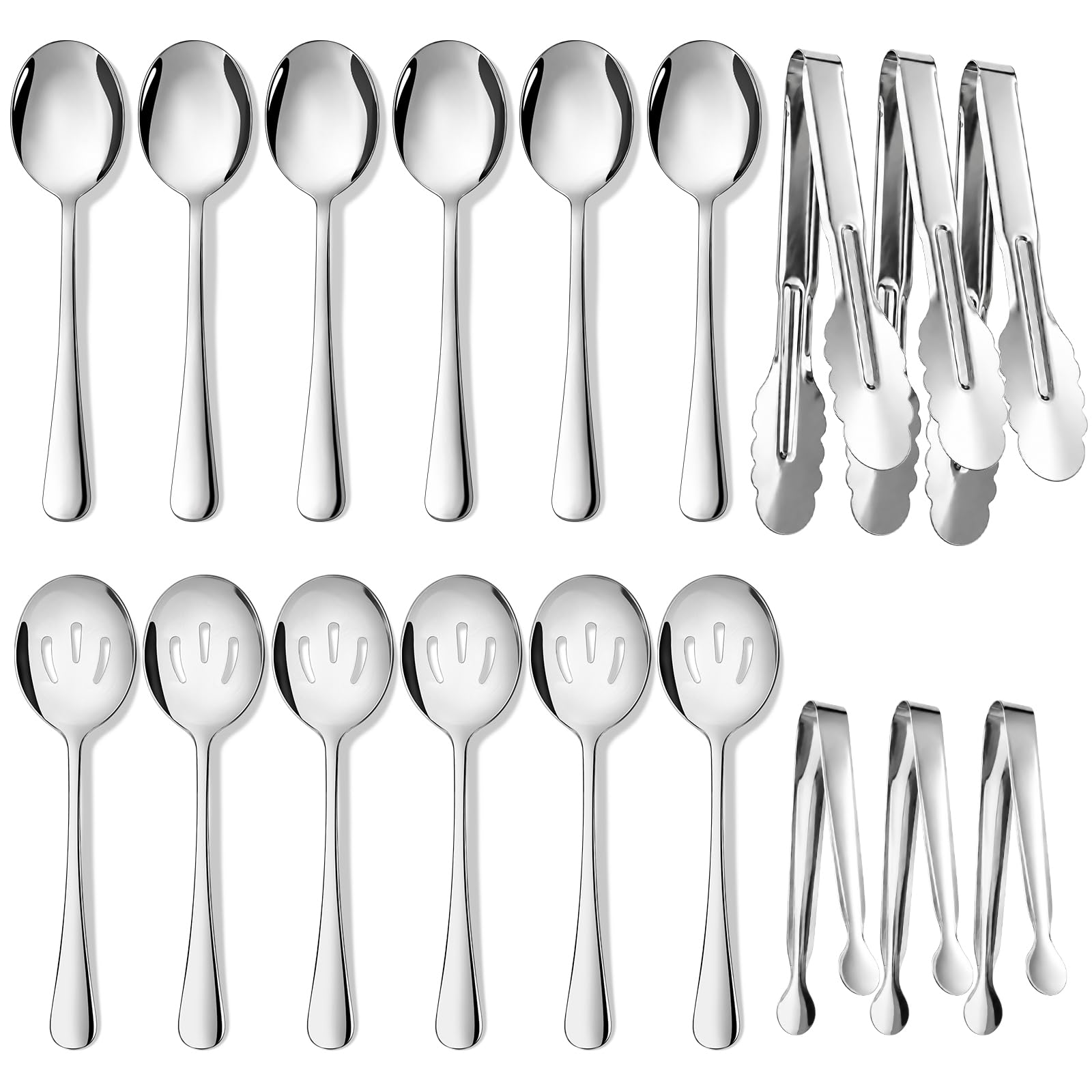 Mwellewm Buffet Utensil Set - 18 Pcs -9