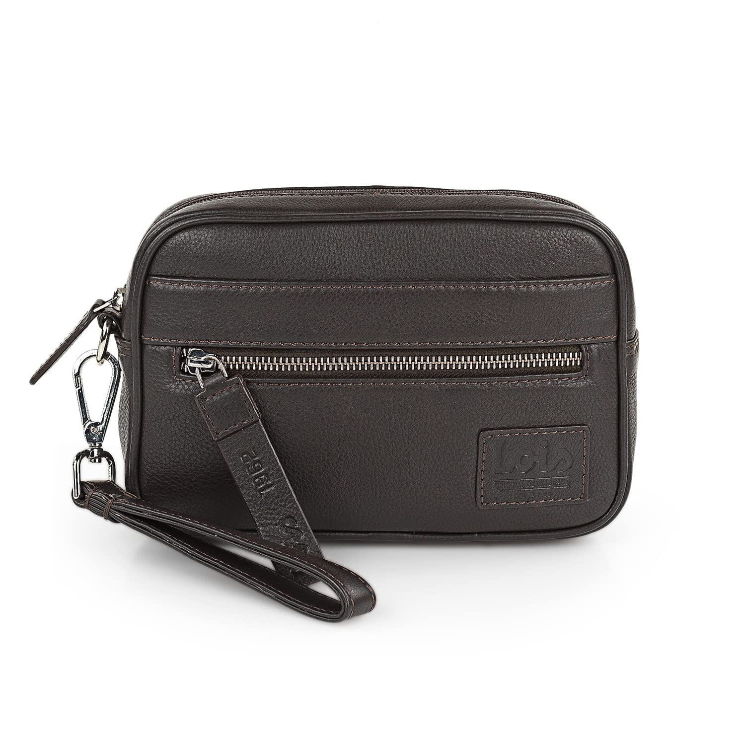 Lois - Bolso de Mano para Hombre Multifuncional de Piel