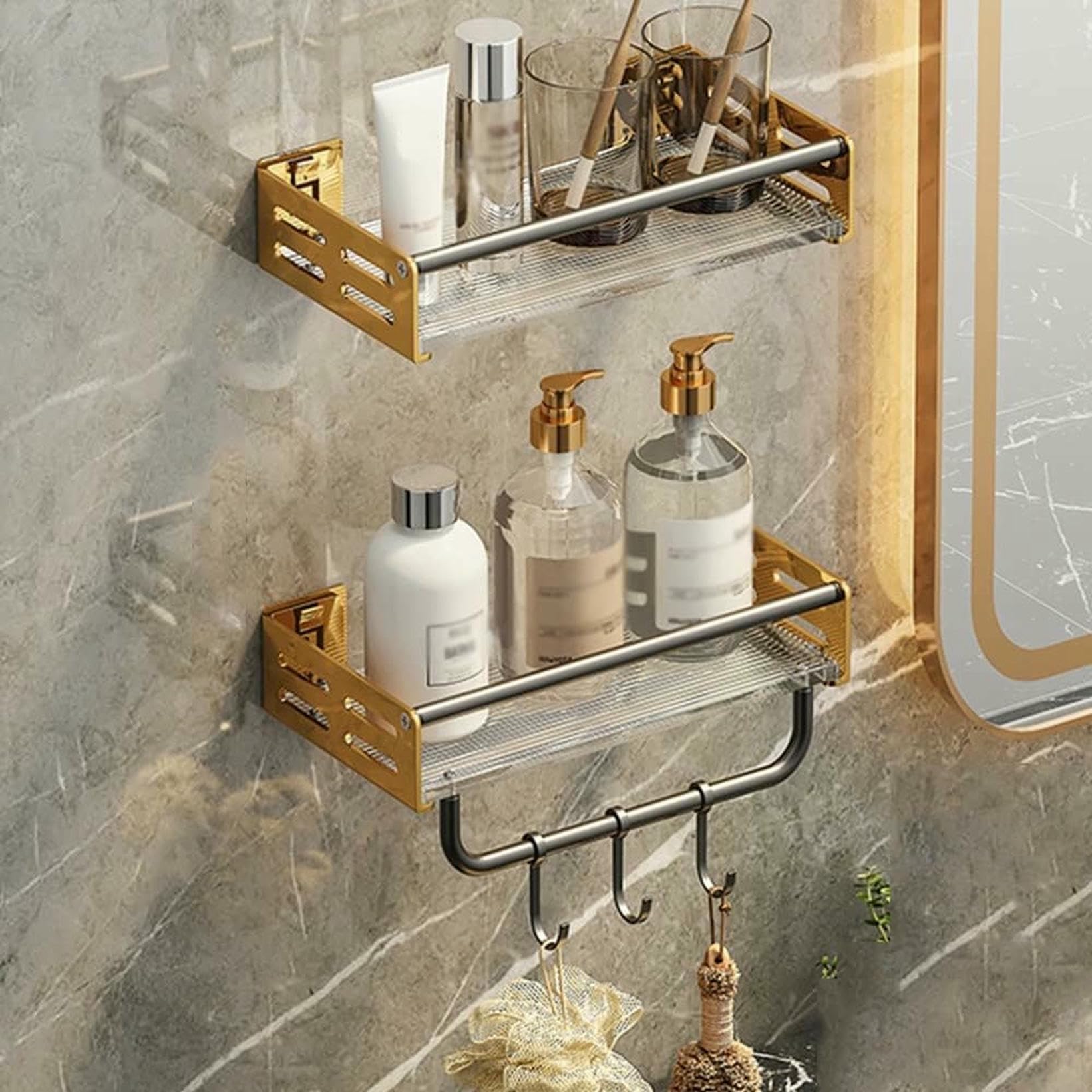 Étagère de stockage en acier inoxydable pour organiser la maison et la cuisine