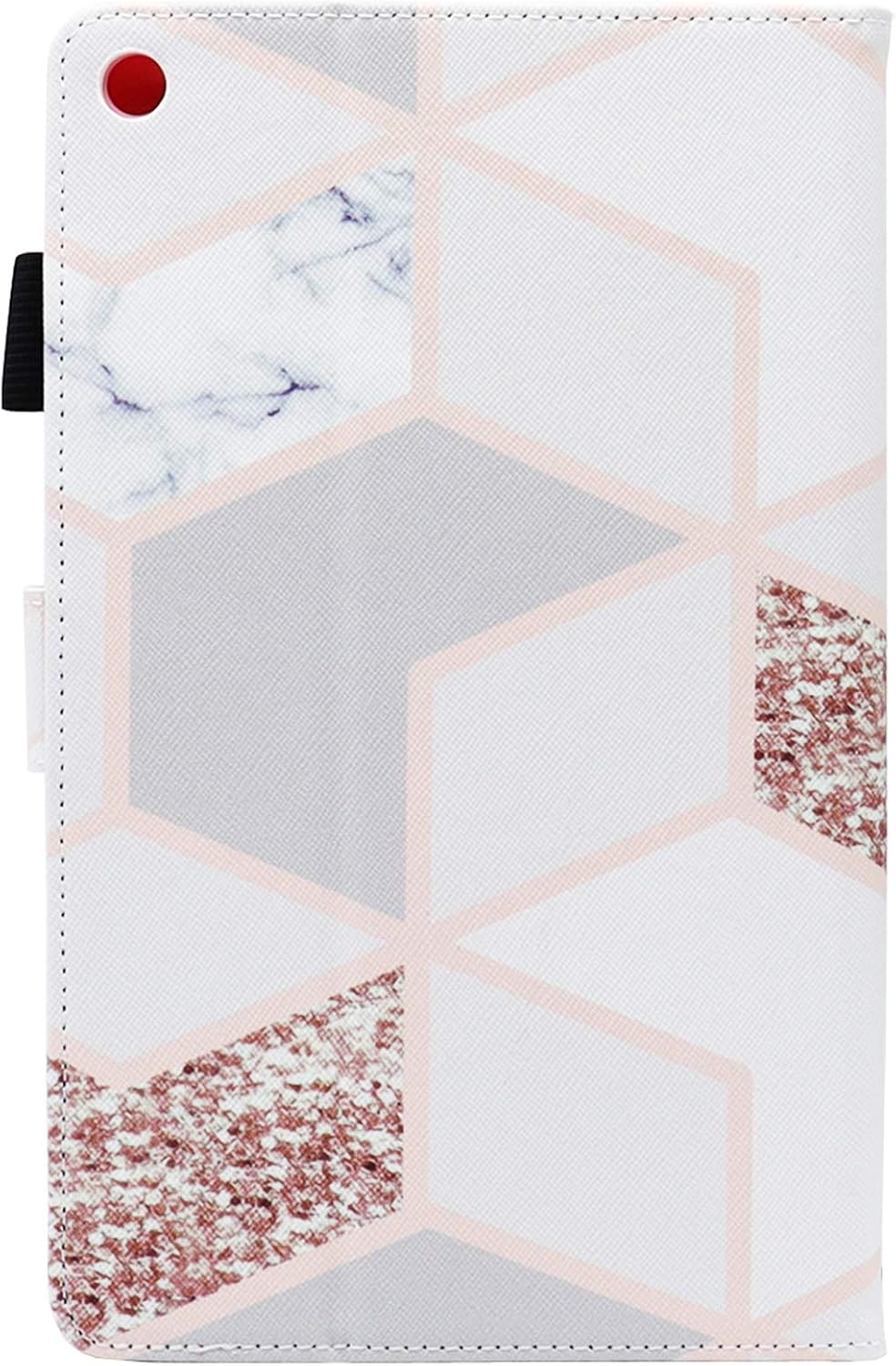 Fire HD 8 Tablet Case, Case for Fire HD 8 Old Model (Fits 2018 2017 2016 Version, 8th/7th/6th Gen), Not Fit All New HD 8 10th Gen 2020 Tablet, Fvimi Leather Folio Smart Cover, Gird Marble