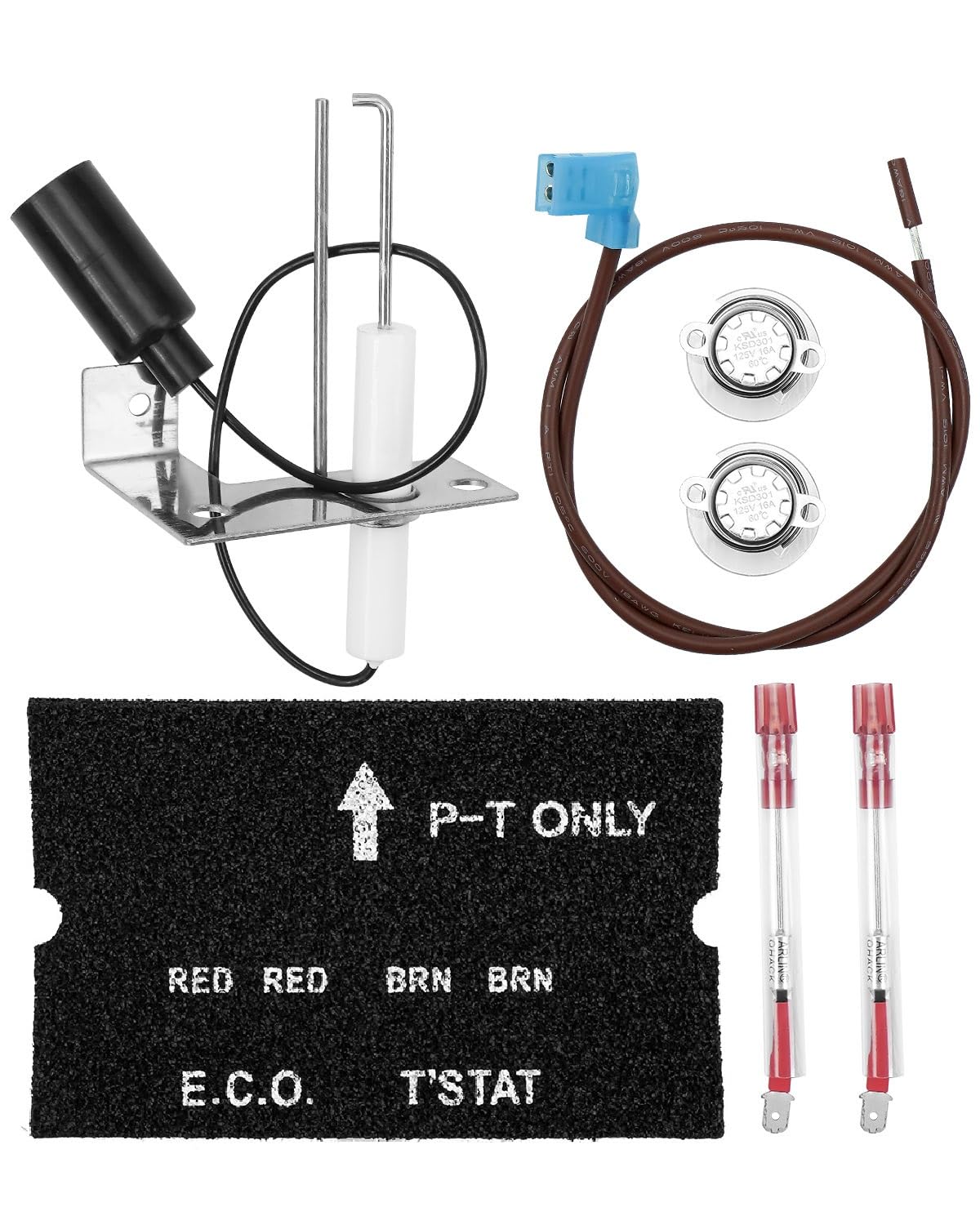 Kit de corte térmico para calentador de agua de autocaravana AUGREX con encendedor y termostato ECO, compatible con Atwood 91447, 93866 y 93868