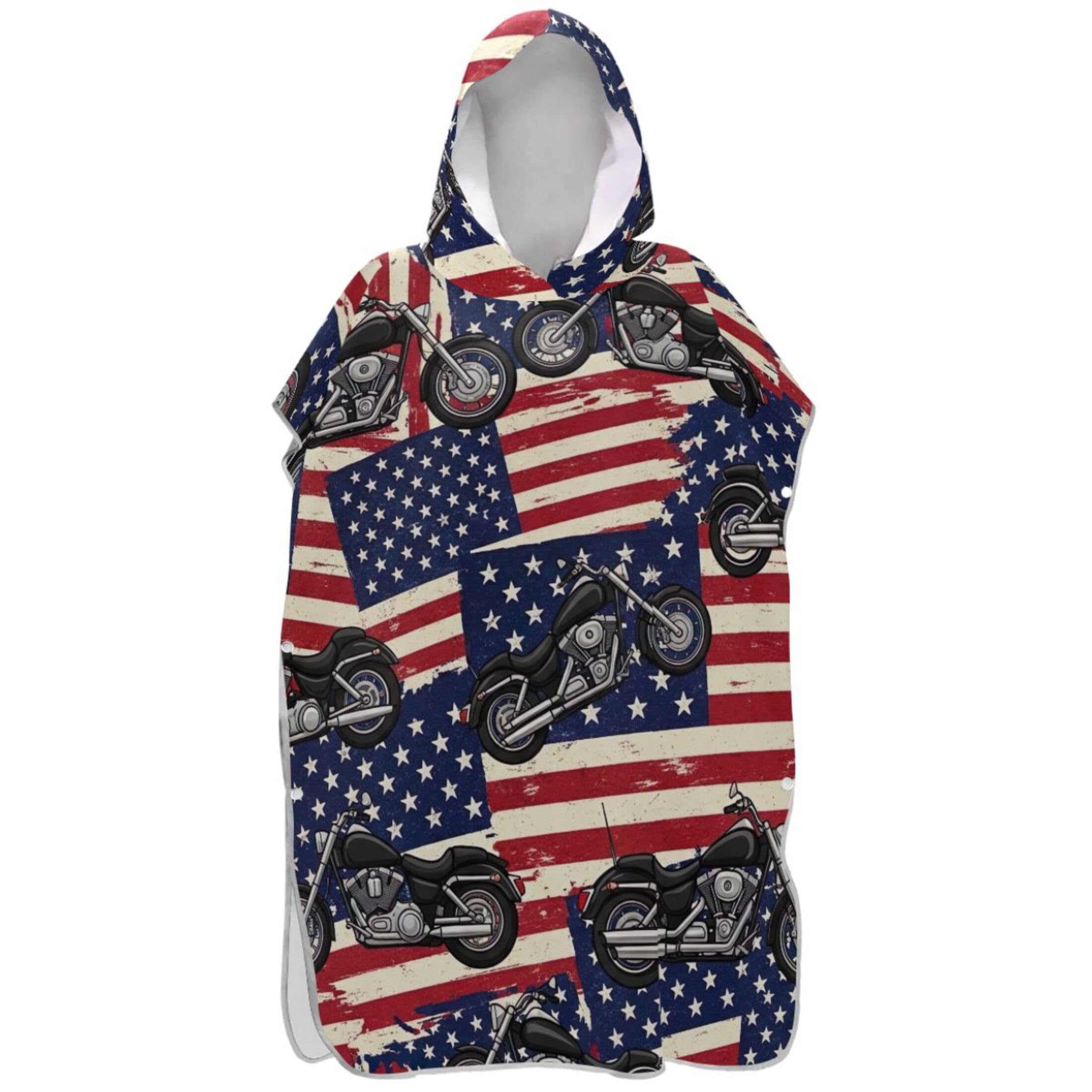 Poncho da surf a righe per adulti accappatoio taglie forti uomo donna poncho con cappuccio asciugamano da nuoto taglia unica
