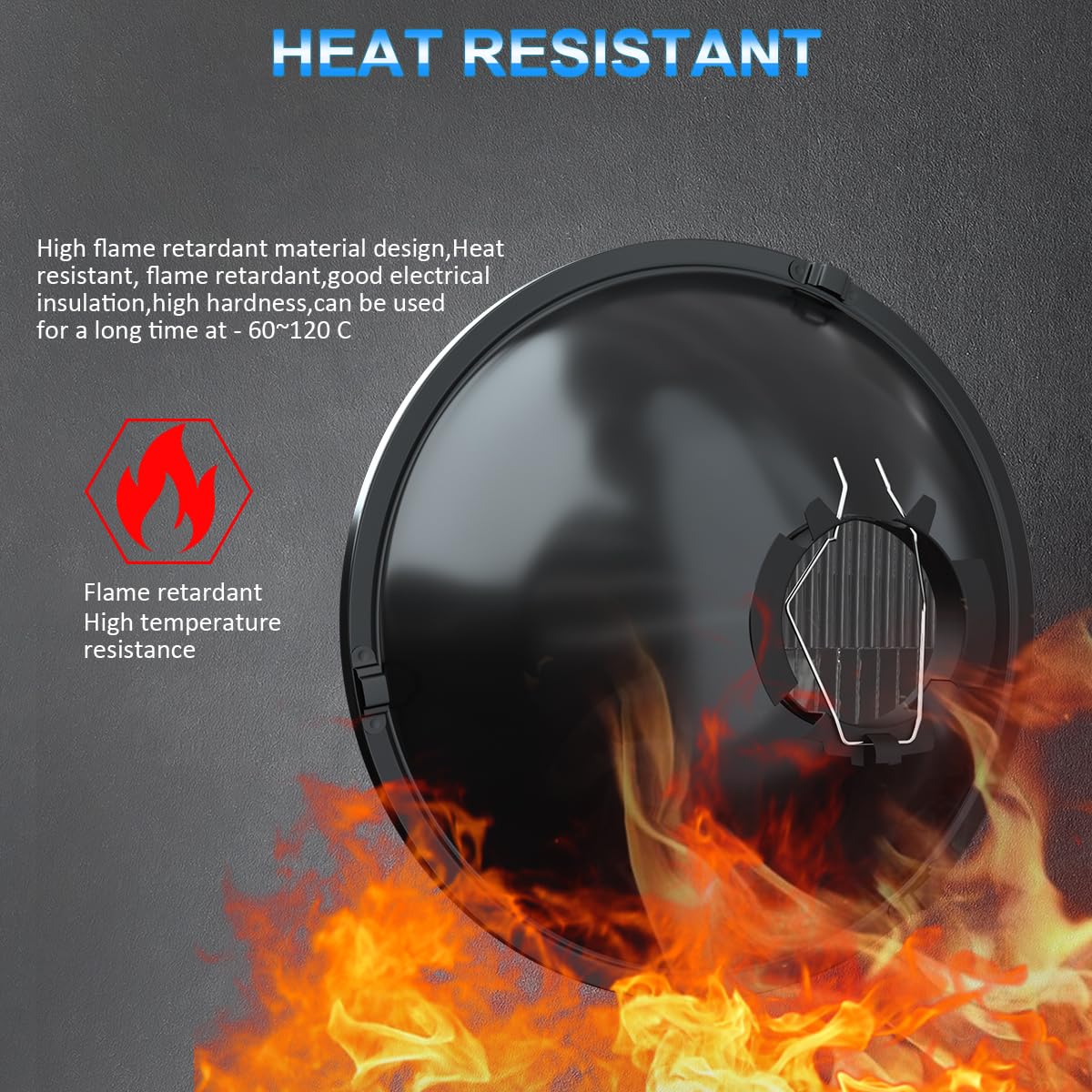 NSDXCT 7 Inch led Glass Headlight Round Lens Housing, LED Halogen