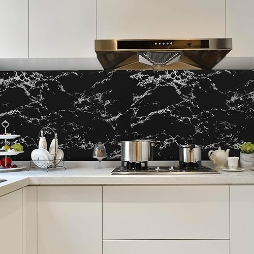 Miniatura 141 de practicalWs Papel tapiz de mármol para despegar y pegar de 15.7 x 236.2 pulgadas, papel de contacto de mármol para armarios y cajones, papel