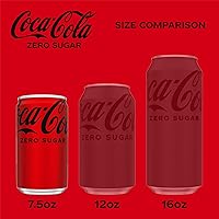 Vista 7 de Coke Zero Sugar Mini-Lata 7.5 fl oz, 6 Unidades (El Paquete Puede Variar)