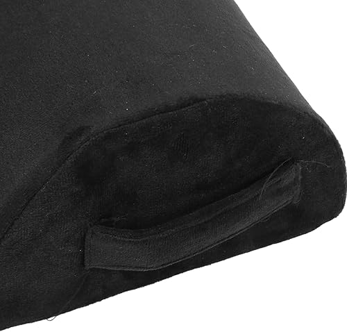 Miniatura 9 de Almohada de media luna, extraíble y lavable, cojín de apoyo lumbar de espuma viscoelástica para levantamiento de piernas, para tobillo, rodilla,