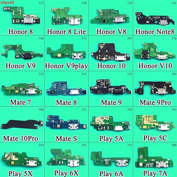 Davitu Electrical Equipments Supplies - cltgxdd 1PCS USB Charging Board Flex Cable For Huawei Honor 8Lite V8 V9 V10 Note8 Play 5A 5C 5X 6A 6X 7A Mate 7 8 9 10Pro S - (Color: Meta 10 Pro)