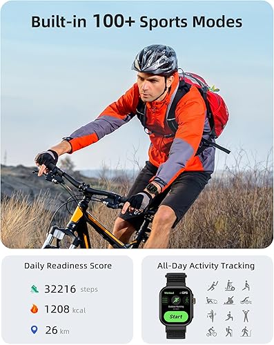 Miniatura 5 de Parsonver Reloj inteligente con GPS integrado para hombres y mujeres con llamadas Bluetooth, rastreador de actividad física con GPS, más de 100