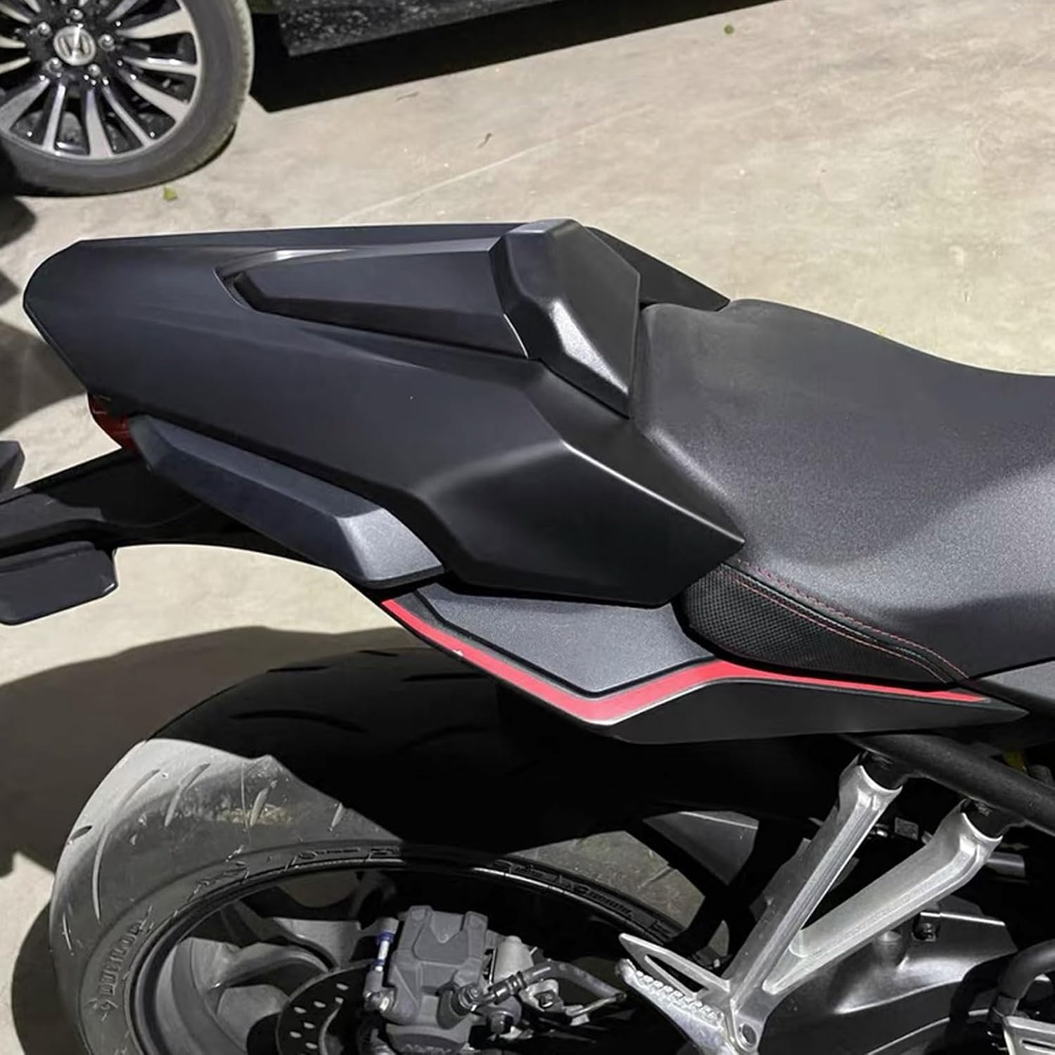 Motorcycle Back Seat Cowl fit for HO-NDA CB650R CBR650R CB 650 R CBR 650 R 2019 2020 Accessories Rear Pillion Passenger Cowl Seat Back Cover (Matte Black)