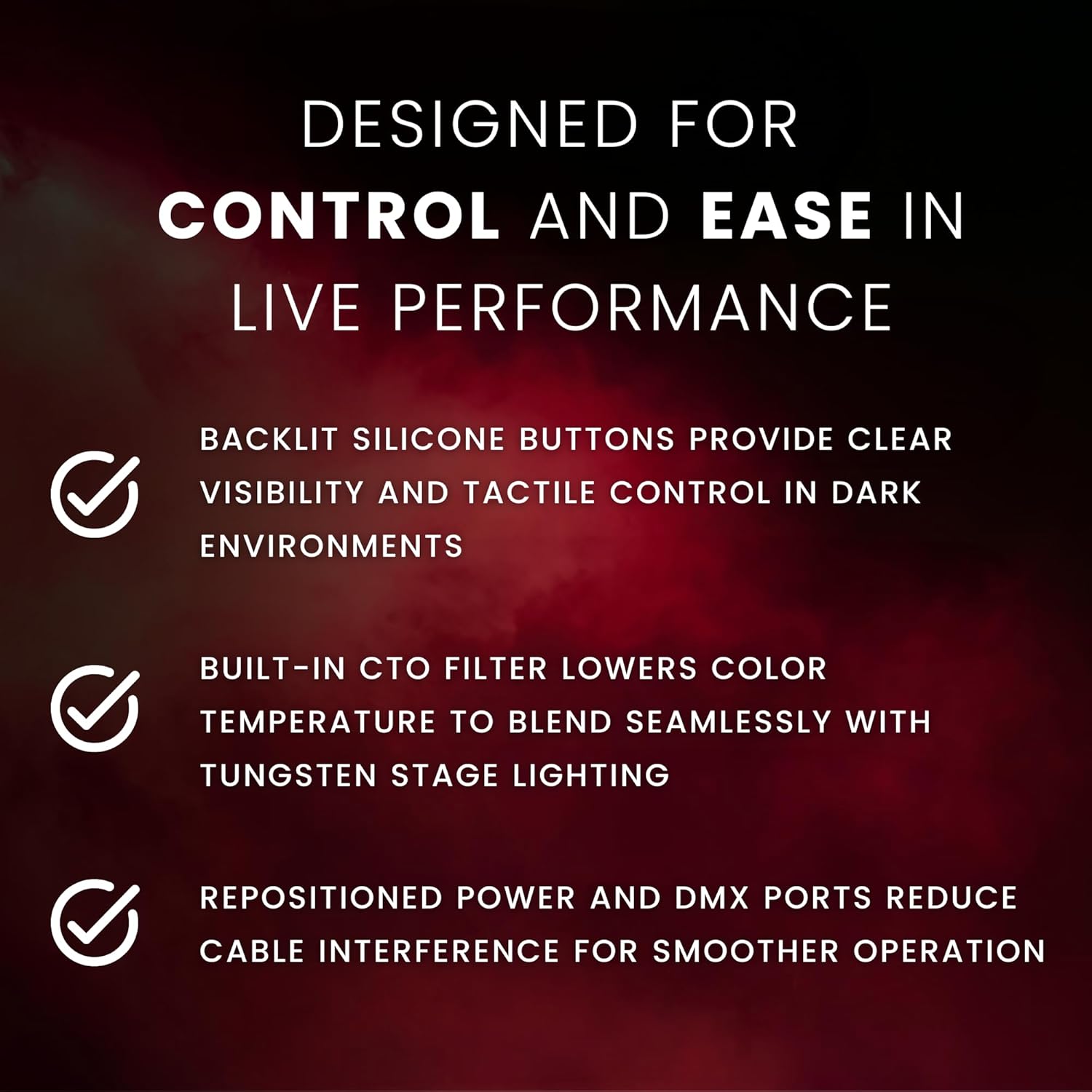 CHAUVET DJ – Followspot 200ST Portable LED Follow Spot Light | 200W Cool White Tight Beam W/Crisp Edge | Mechanical Iris + Built-in CTO Filter | Backlit Silicone Buttons | DMX Control for Stages