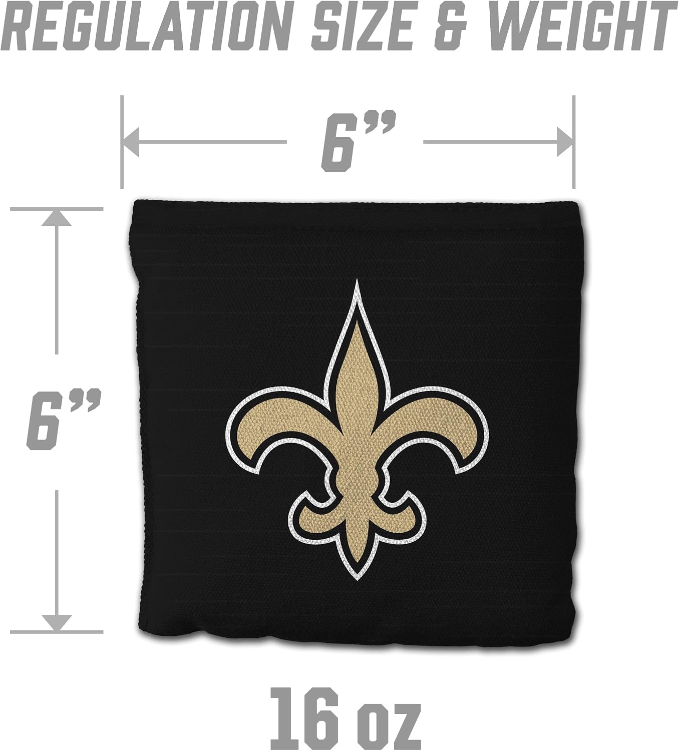 YouTheFan Officially-licensed NFL Set of 8 Cornhole Bags - All Weather Dual Sided Slide & Stop - regulation size