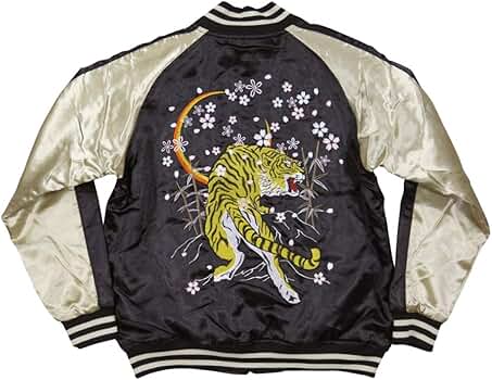 ♤【一心如鏡】✨ スカジャン ビッグサイズ 鷲柄刺繍 和柄 サテン 4L ♤【一心如鏡】✨ スカジャン ビッグサイズ 鷲柄刺繍 和柄 サテン 4L