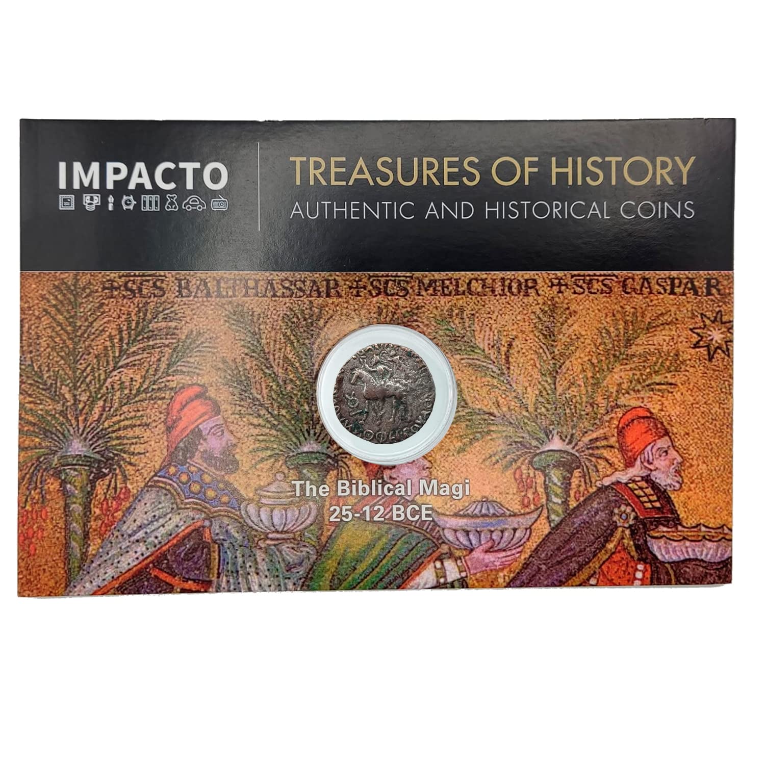 IMPACTO COLECCIONABLES Antique Azes II Coin, 25-12 BC - Biblical Coin of  the Three Kings with Certificate of Authenticity : Amazon.co.uk: Toys &  Games