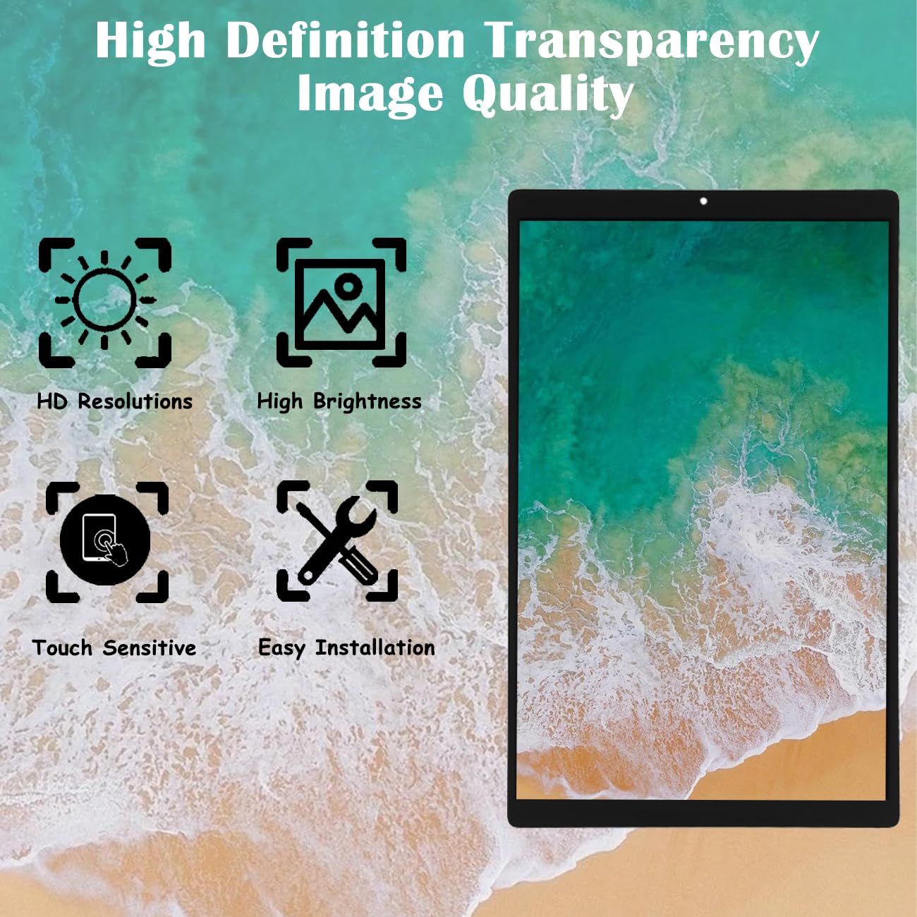 Schermo di ricambio per schermo LCD Lenovo Tab M10 HD 2nd TB-X306X con kit