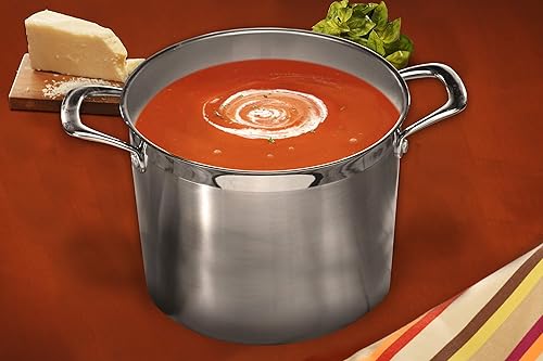 Miniatura 2 de Swiss Diamond Horno holandés de acero inoxidable de 7.6 cuartos de galón de acero inoxidable de inducción con acabado de espejo con tapa para