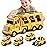 Bennol Construction Truck Toys for Toddler Boy 1 2 3 4 5 Year Old, Car Trucks Birthday Gifts Toys for Kids Ages 1-3 3-5, 5-in-1 Construction Trcuk with Excavator, Crane Mixer, Bulldozer