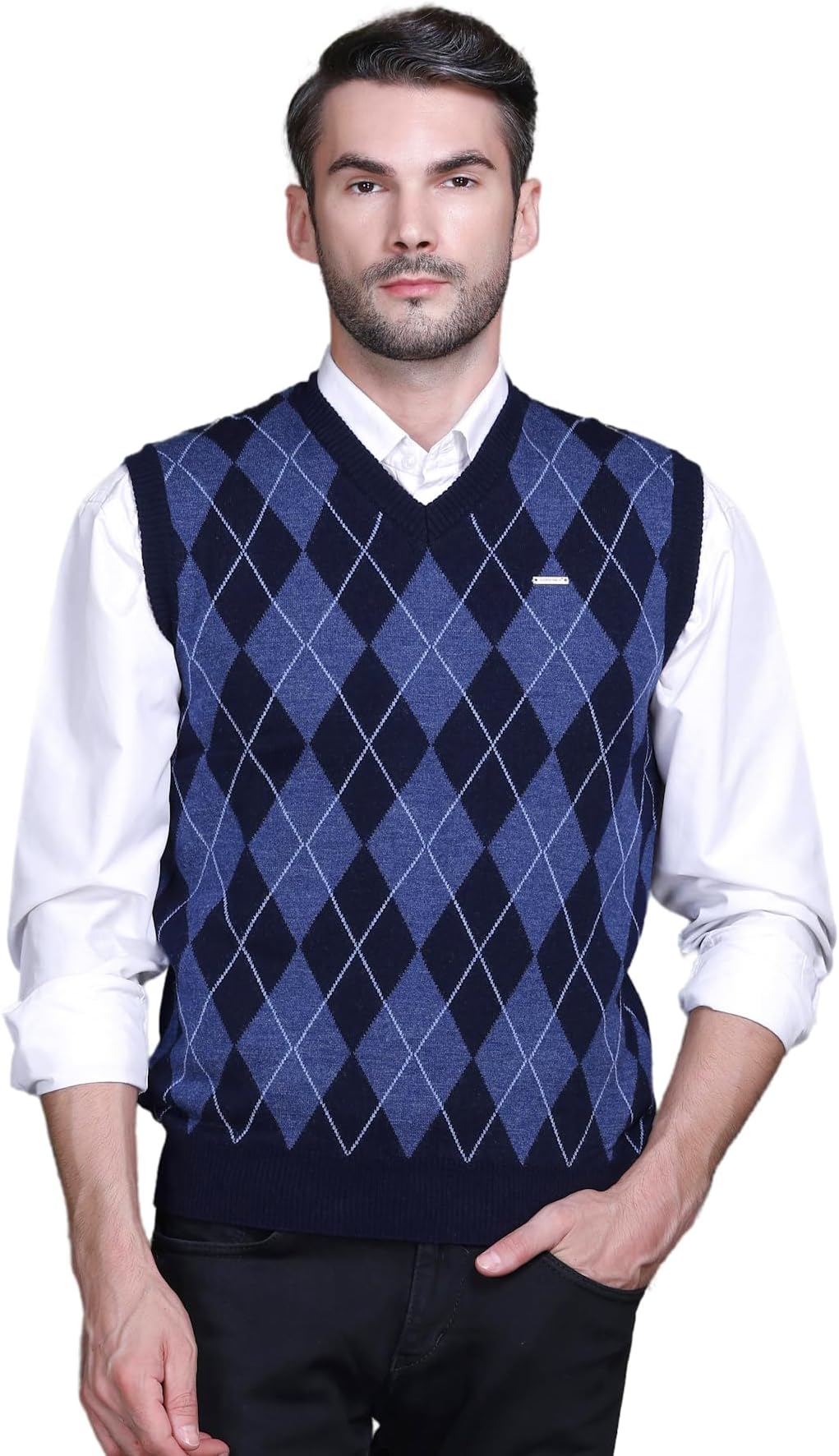 GODFREYV Neck Sweaters for Men Winter Wear Woollen