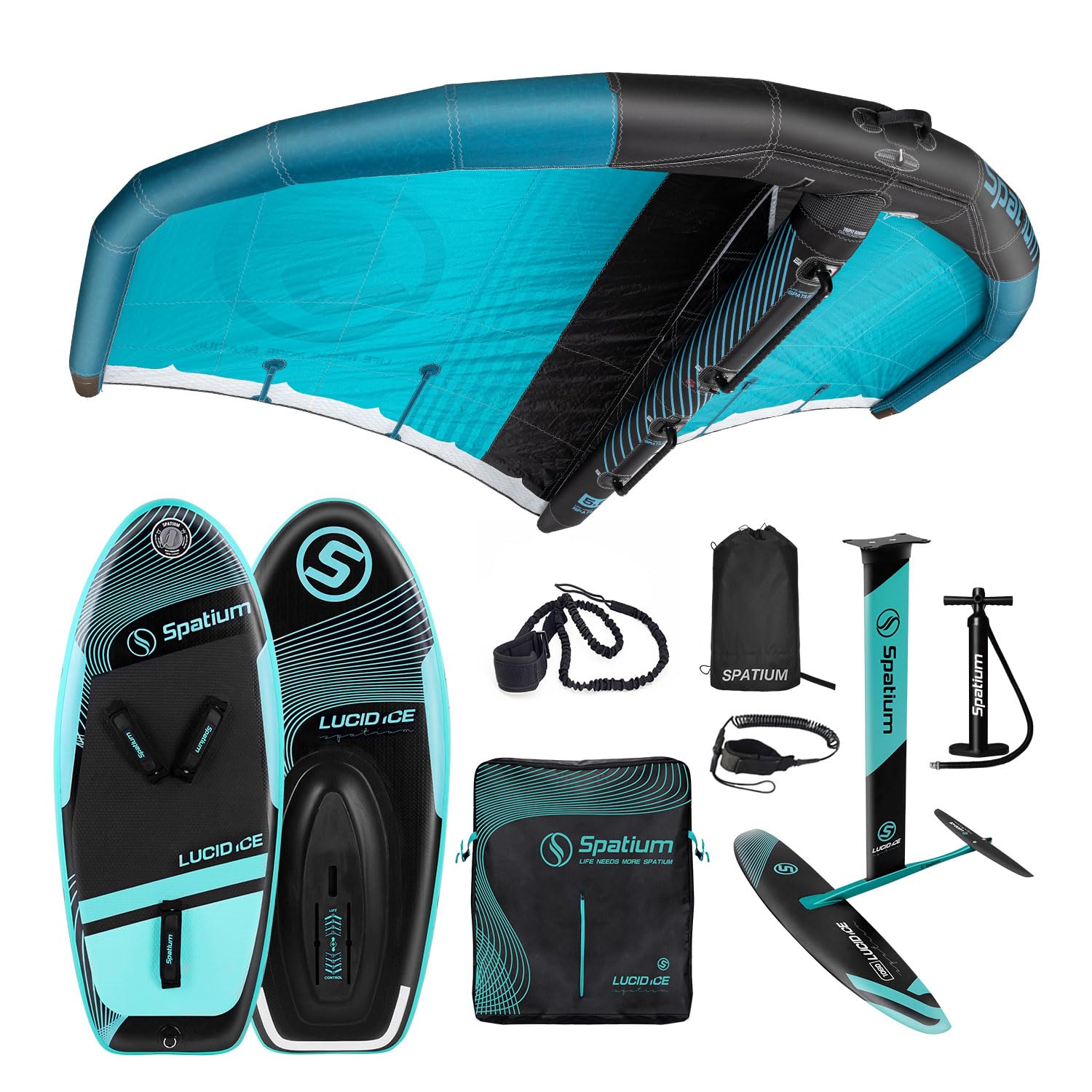 Spatium Tavola da surf gonfiabile, idrofoil gonfiabile, ala gonfiabile, ala da surf gonfiabile, Foil Wing Kite Wind Wingfoil con idrofoil