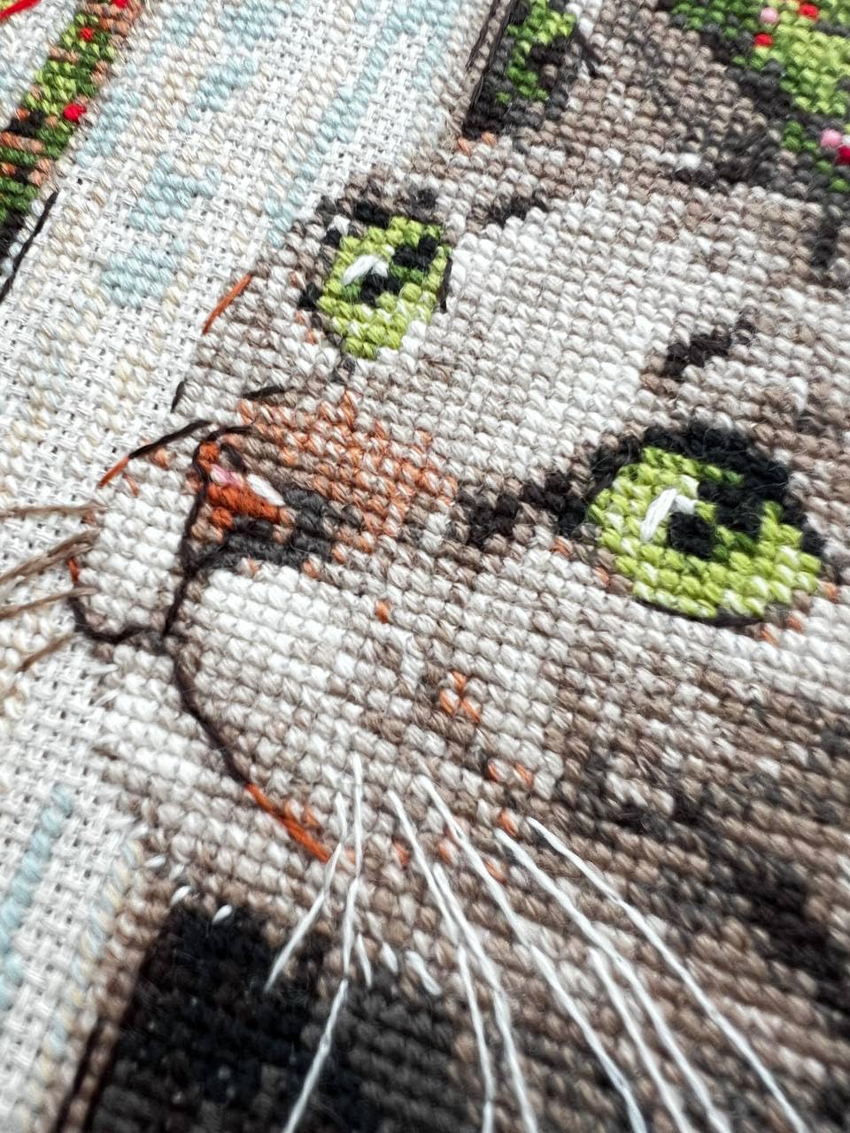 RIOLIS - Who are You? 2289, Cross Stitch Kits 7¾"x7¾, Cross Stitch Kits for Beginners & Advanced, Crossstitching Kit Adult, Embroidery Counted Stitching Kit