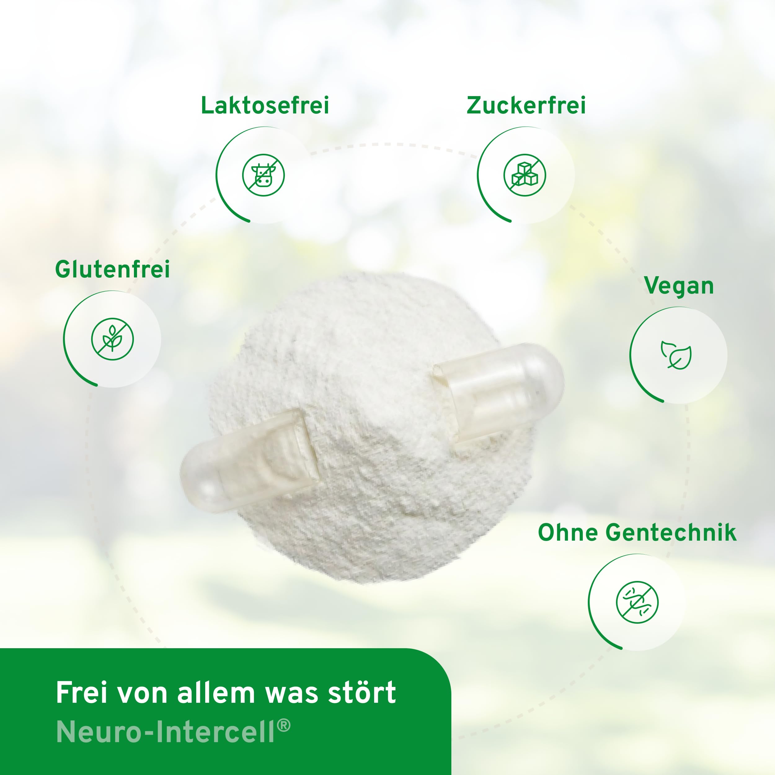 Neuro-Intercell® Vitamin B Komplex (90 Kapseln) - Hochdosiert für Nervensystem & Konzentration - Mit Ginkgo Biloba, Cognizin® Citicolin & Phosphatidylserin - Aktives B12 (Methylcobalamin)