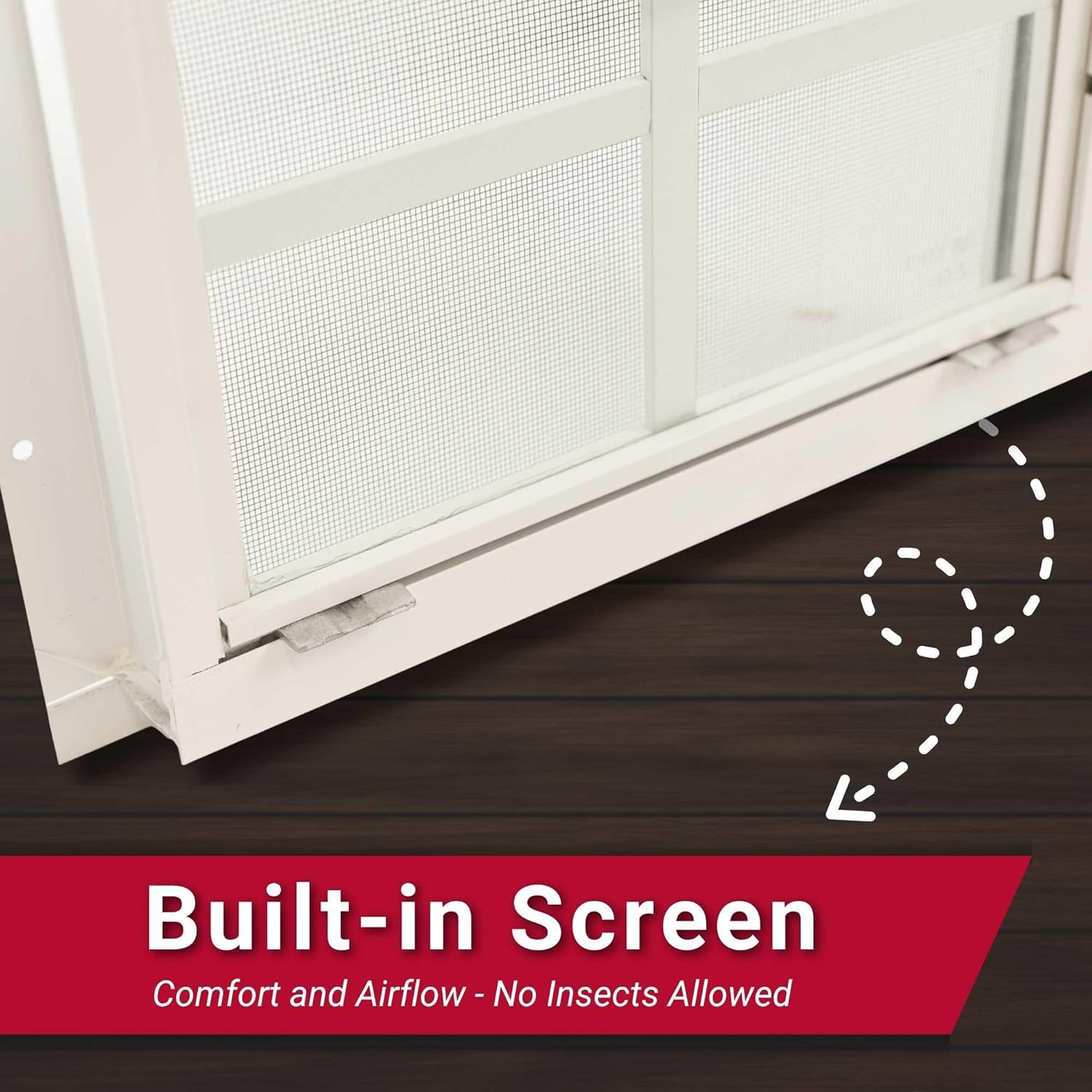 Shed Windows 12x18 (1-Pack) | Sliding Windows with Tempered Glass & Screens | Flush Mount, White Aluminum Frames for Sheds, Chicken Coops & Playhouses