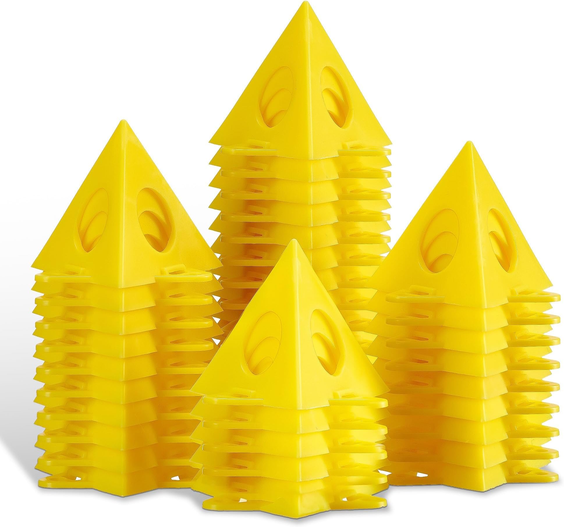 KATA 32pcs Painter's Painting Stands,Mini Cone Paint Stands for Canvas and Door Risers Support,Cabinet Paint Pouring Paint Canvas Stands Elevated for a Clean Paint Job
