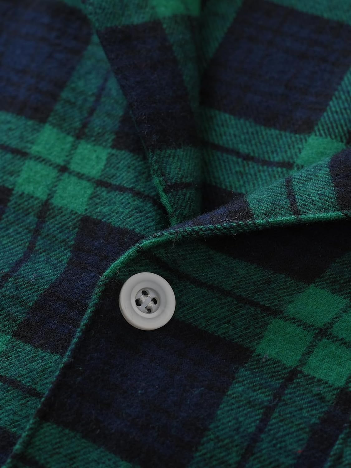 Latuza Men's Cotton Flannel Nightshirt Button Down Sleep Shirt