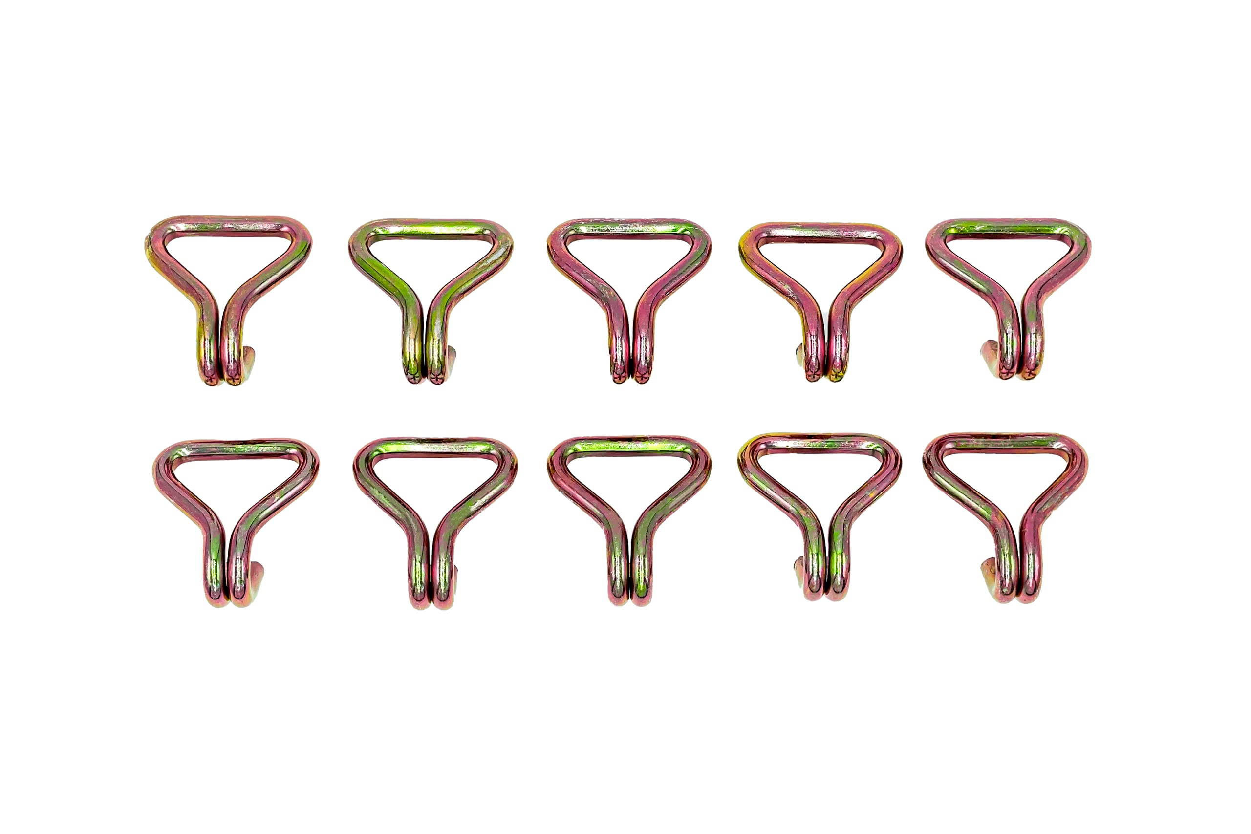 Dolezych 10 Crochets profilés pour Sangles d'arrimage de 50 mm