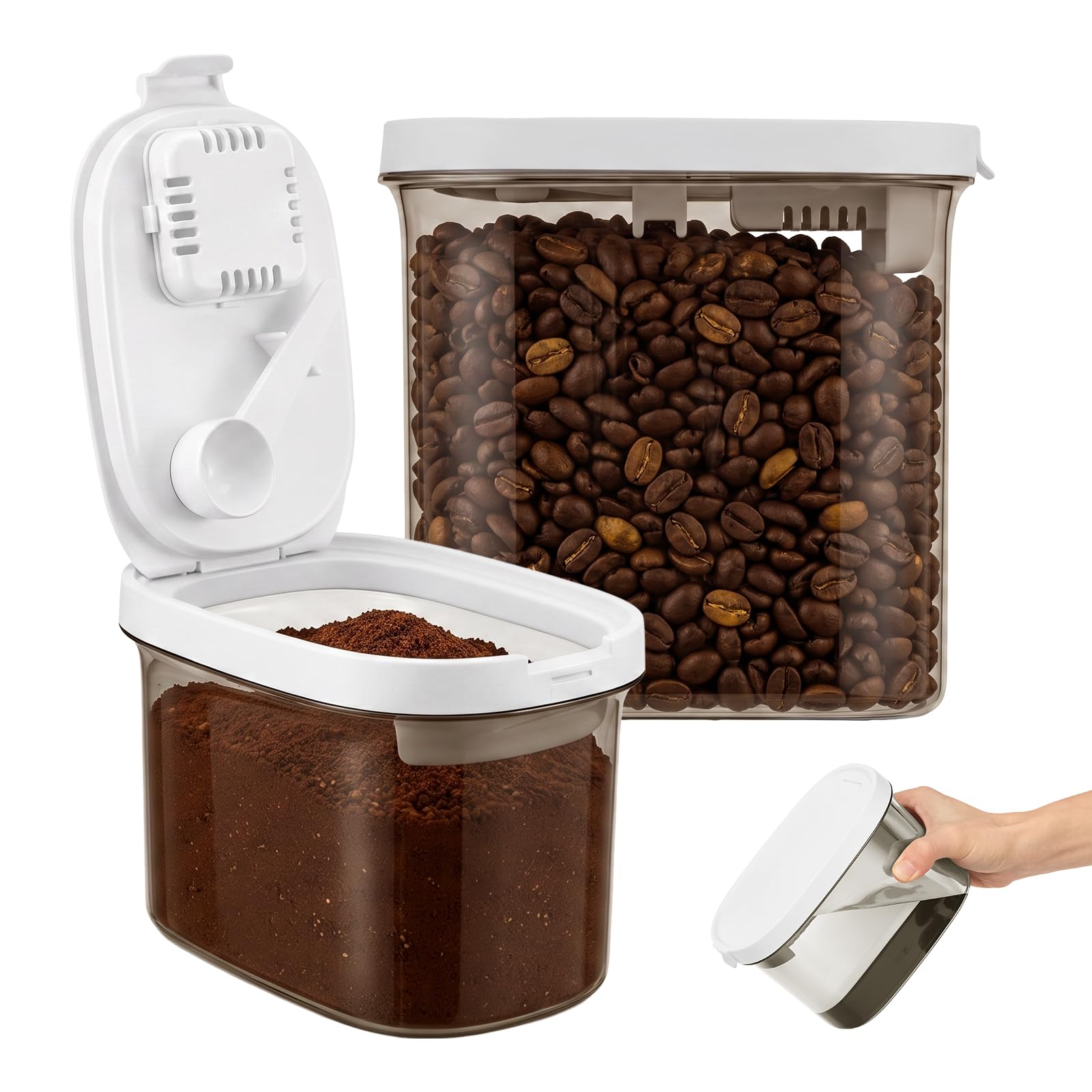 Distributore di polvere – Contenitore ermetico per caffè con