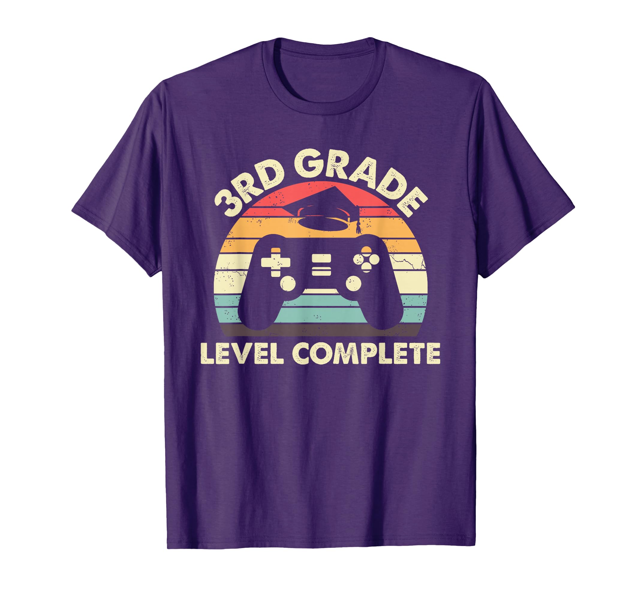 3rd Grade Level Complete TShirt Graduation Gift for Gamer T-Shirt