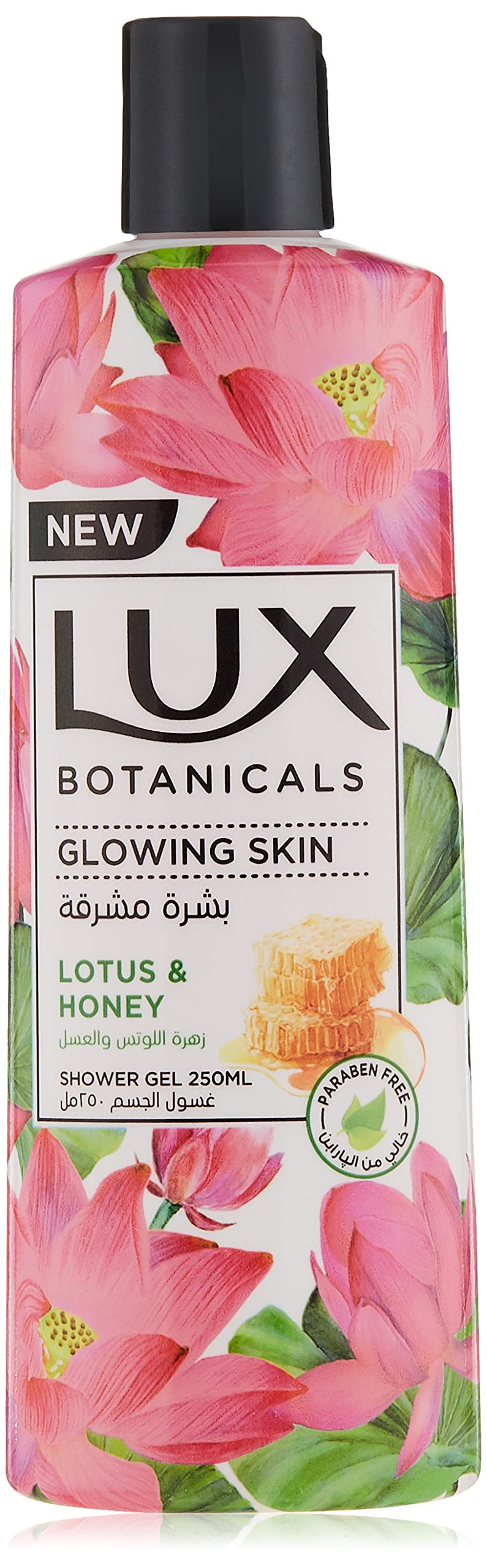 LUX Botanicals Perfumed Body Wash For Glowing Skin With Lotus & Honey, 250 Ml