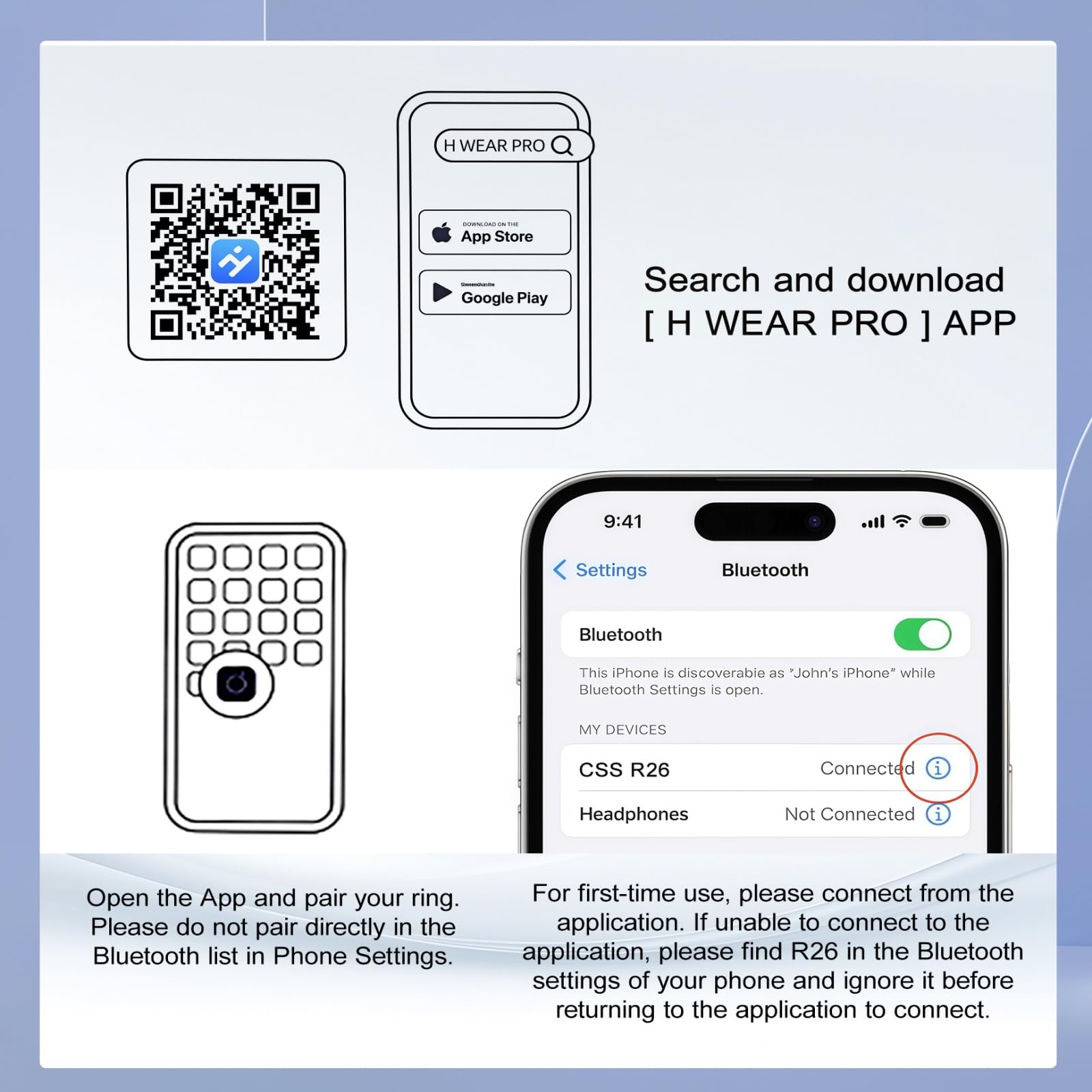 Anillo inteligente de salud para mujeres y hombres, rastreador de fitness con frecuencia cardíaca, monitoreo del sueño, oxígeno en sangre, presión arterial, podómetro de ejercicio, para iPhone